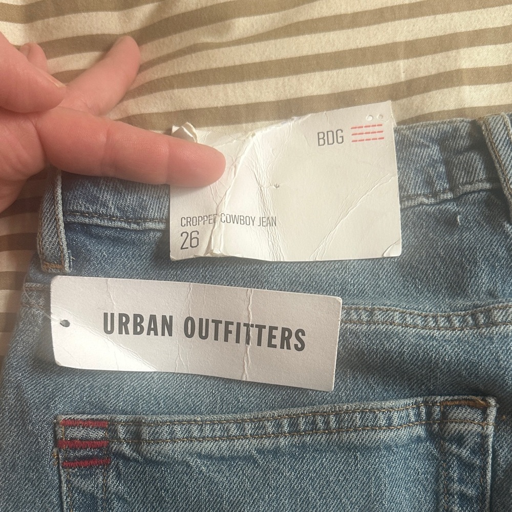 Urban Outfitters Classic Blue Denim Jeans cropped